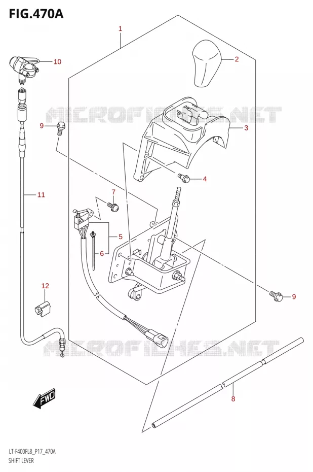 VERSNELLINGSPOOK Suzuki QUAD 400 KINGQUAD 2018  LT-F400F L8 (P17)