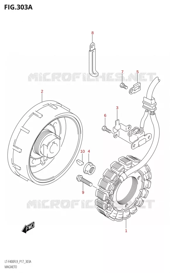 ONTSTEKING Suzuki QUAD 400 KINGQUAD 2019  LT-F400F L9 (P17)