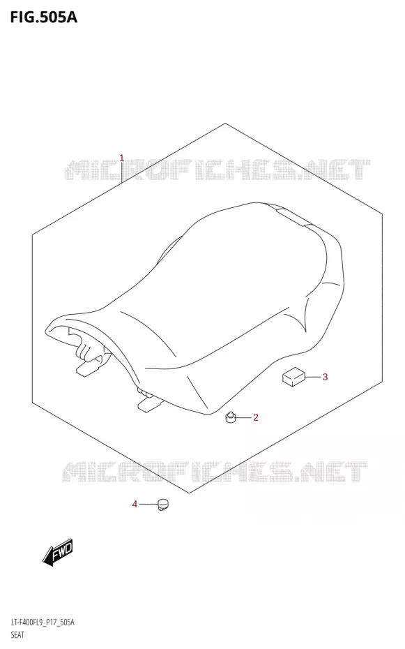 SEAT Suzuki QUAD 400 KINGQUAD 2019  LT-F400F L9 (P17)
