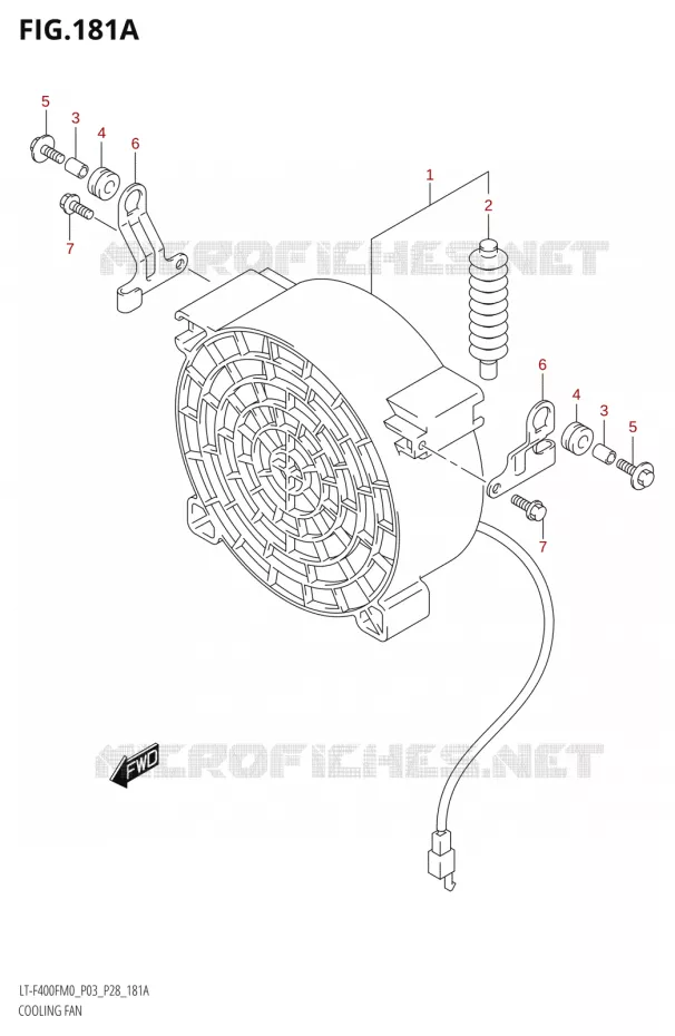 KOELVENTILATOR Suzuki QUAD 400 KINGQUAD 2020  LT-F400F M0 (P28)