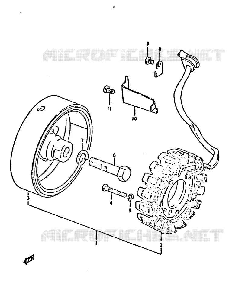 ALTERNATOR Suzuki MOTO 750 GSX 1981  GSX750X(1981)