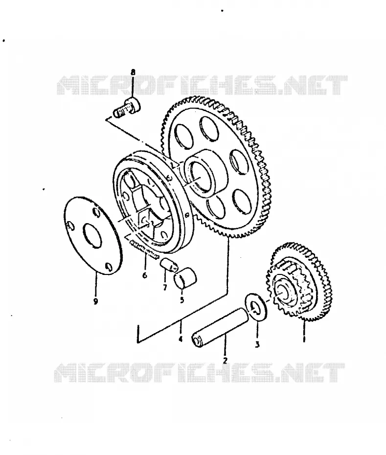 STARTMOTOR CLUTCH Suzuki MOTO 750 GSX 1981  GSX750X(1981)