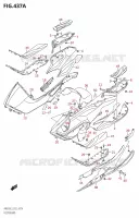 FOOTREST KUIPDEEL/FRAME 650 suzuki-motorfietsen BURGMAN 2013 2066000068