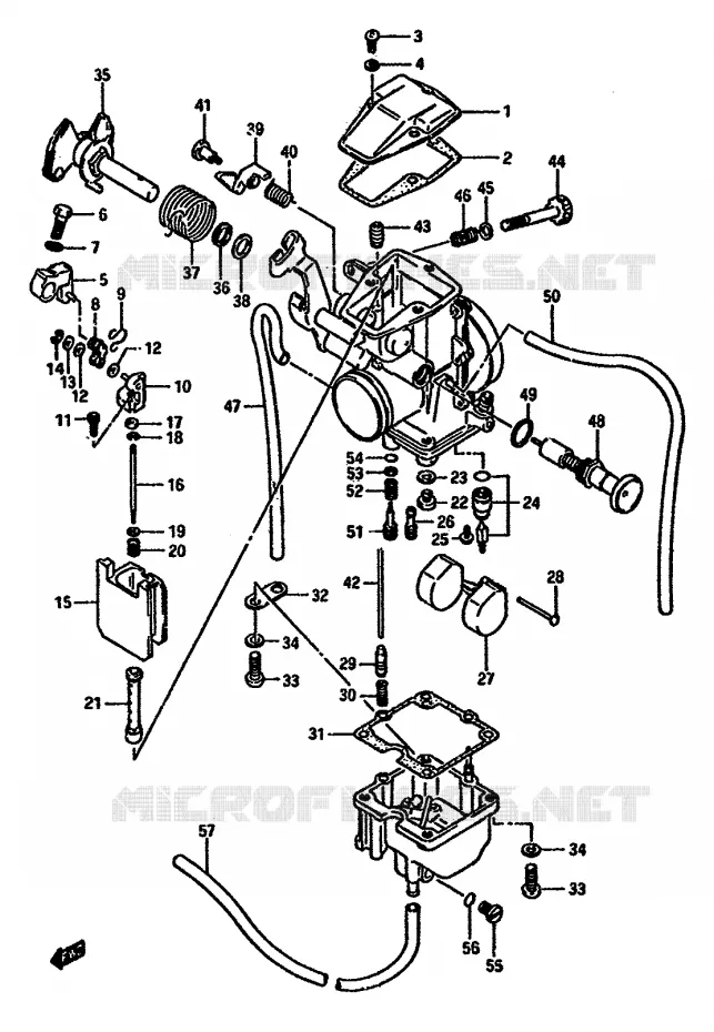 CARBURATOR Suzuki MOTO 600 DR 1987  DR600S H/DR600SU H