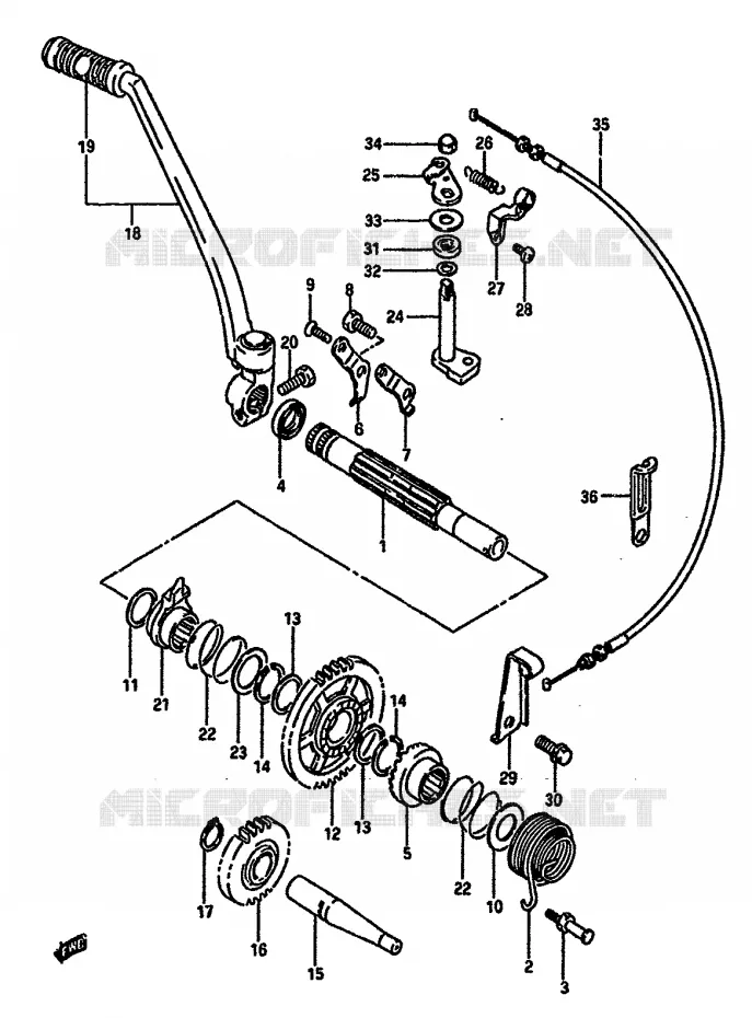 KICKSTARTER Suzuki MOTO 600 DR 1987  DR600SH(E2)