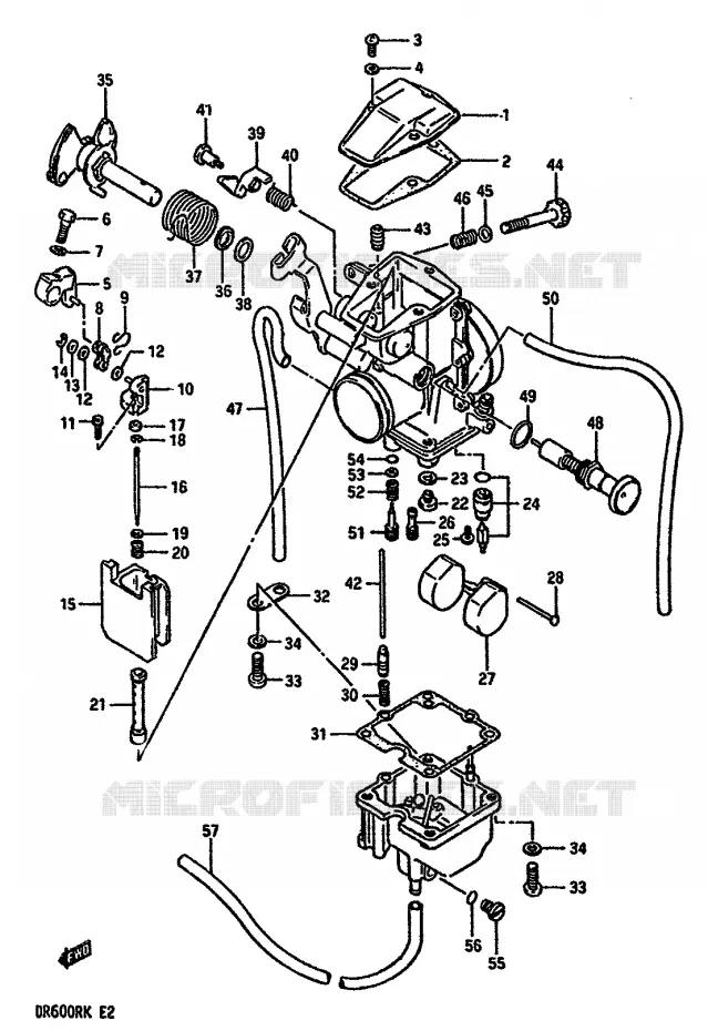 CARBURATOR Suzuki MOTO 600 DR 1989  DR600RK(E2)