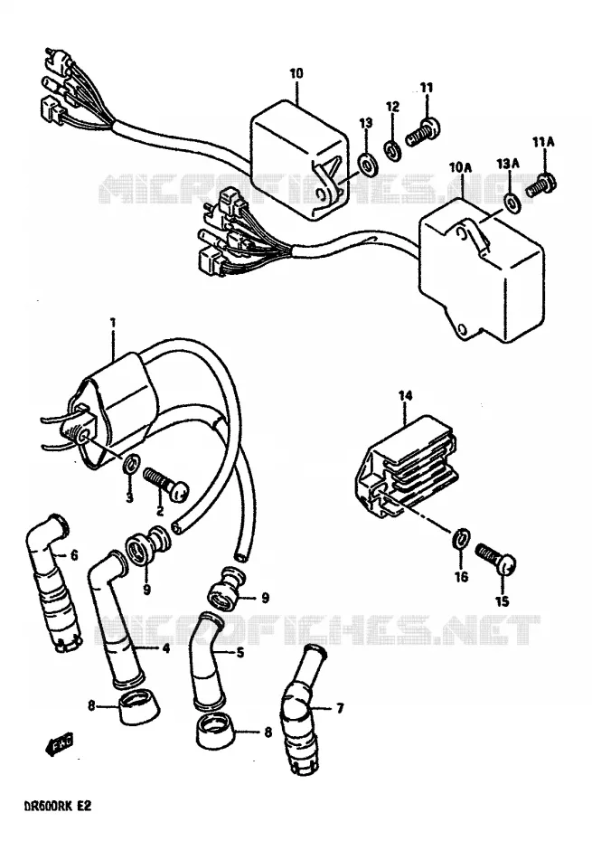 ELEKTRISCH Suzuki MOTO 600 DR 1989  DR600RUK(E2)