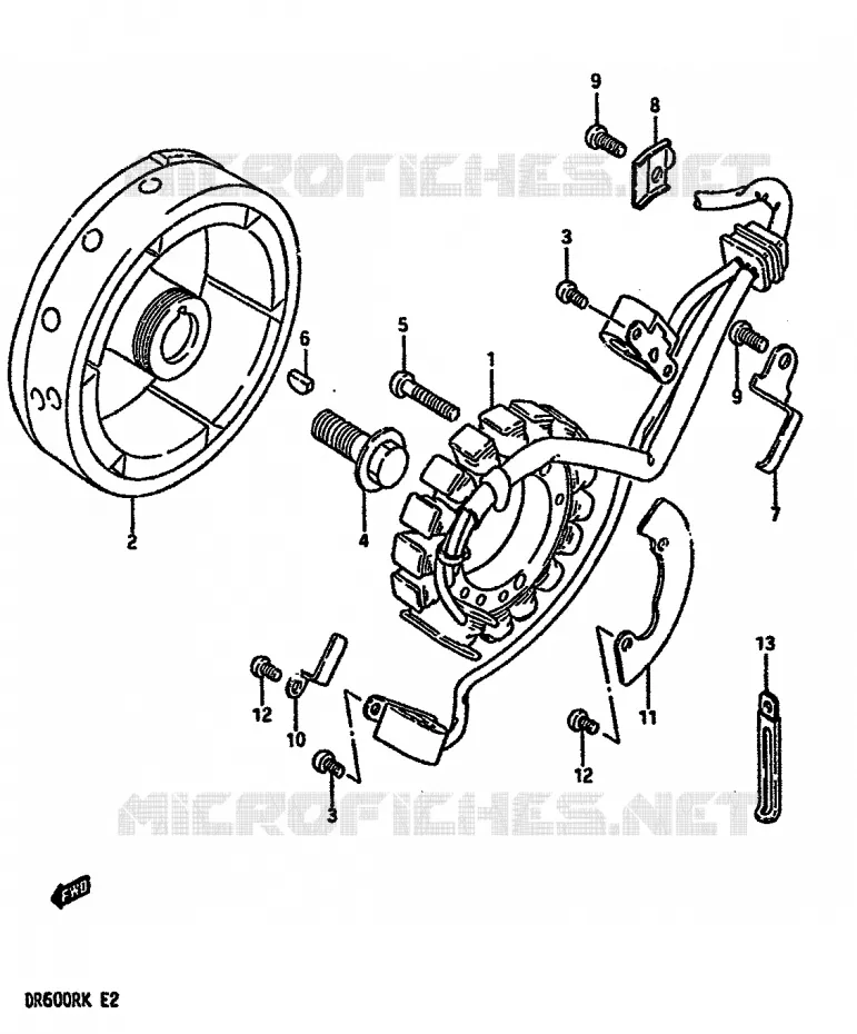 ONTSTEKING Suzuki MOTO 600 DR 1989  DR600RUK(E2)