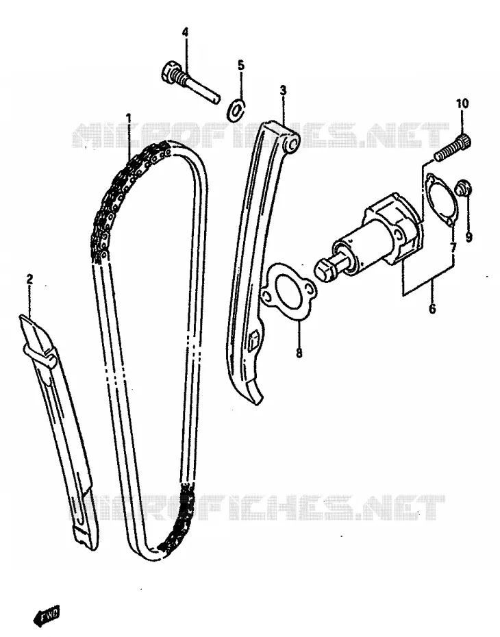 TIMING Suzuki MOTO 600 DR 1989  DR600RK(E2)