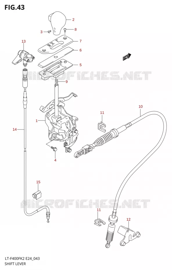 VERSNELLINGSPOOK Suzuki QUAD 400 EIGER 2002  LT-F400FK2(E24)