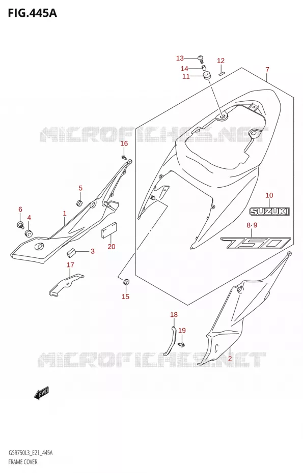 KUIP Suzuki MOTO 750 GSR 2013  GSR750UE L3 (E21)