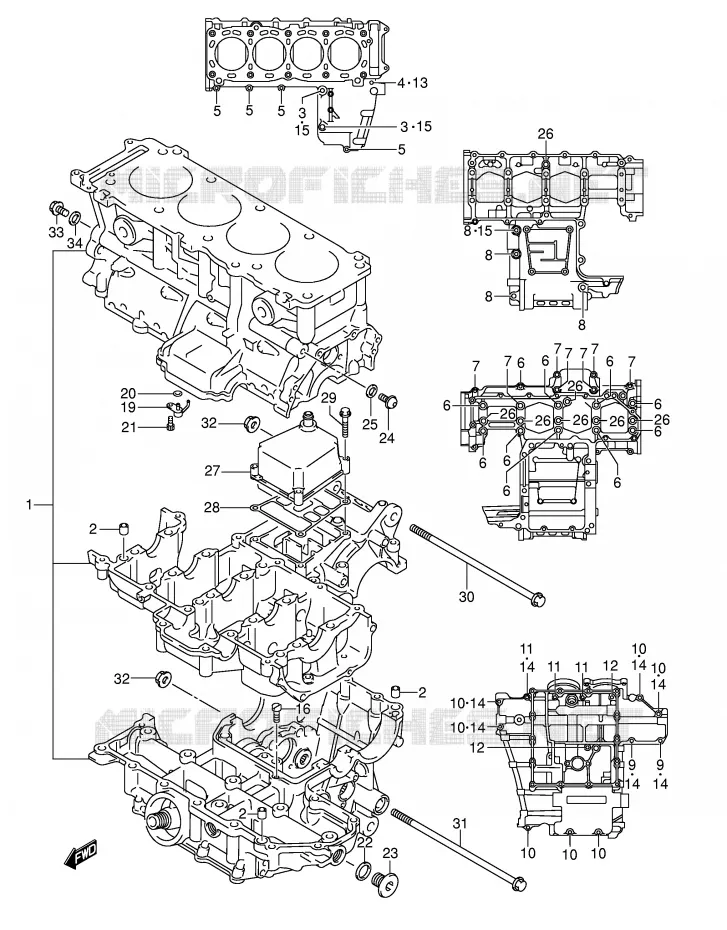 CASING Suzuki MOTO 1000 GSX-R 2003  GSX-R1000 K3 (E24)