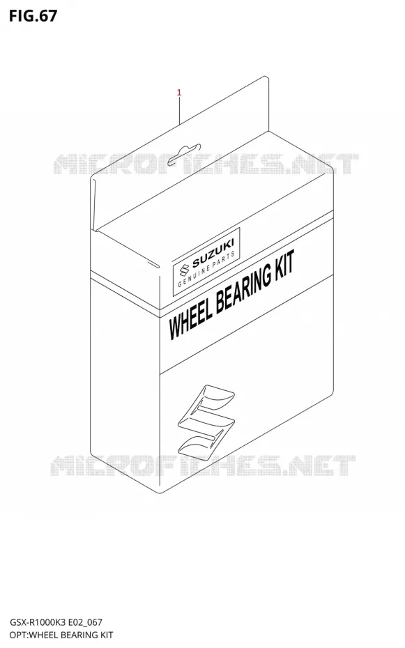 Wiellager KIT KIT (MODEL K3) Suzuki MOTO 1000 GSX-R 2003  GSX-R1000 K3 (E37)