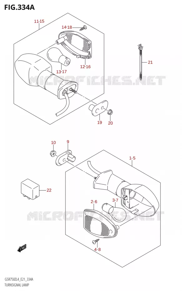 INDICATOREN Suzuki MOTO 750 GSR 2014  GSR750ZA L4 (E21)