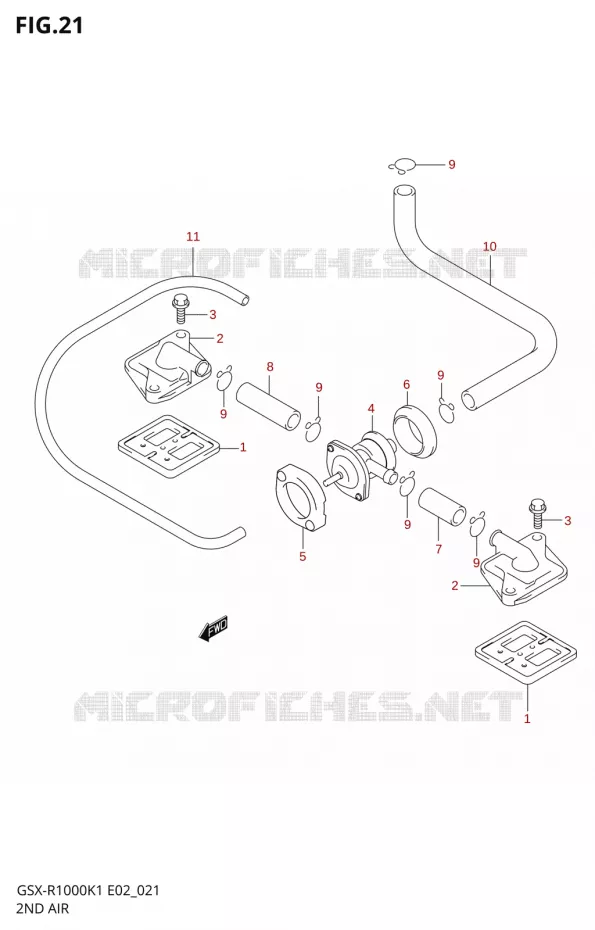 ANTI VERVUILINGS SYSTEM Suzuki MOTO 1000 GSX-R 2001  GSX-R1000K1(E19)