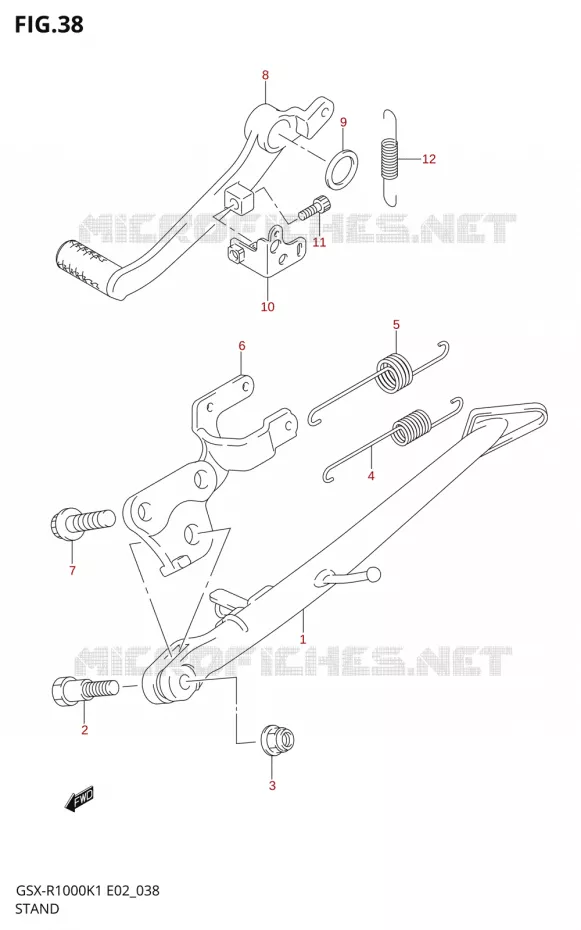 STAND Suzuki MOTO 1000 GSX-R 2002  GSX-R1000U2K2(E2)