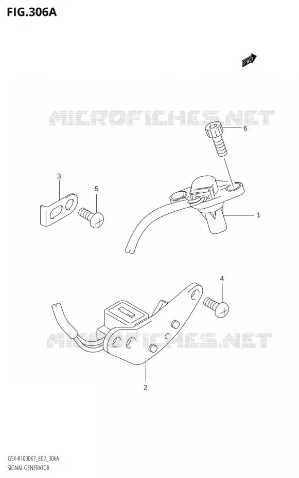 DYNAMO SENSOR Suzuki MOTO 1000 GSX-R 2007  GSX-R1000 K7 (E19)