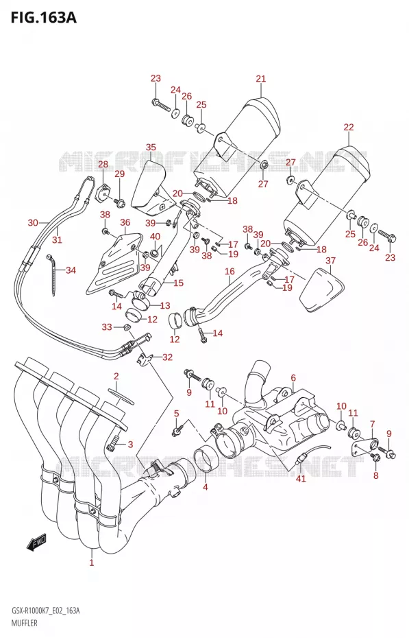 GELUIDDEMPER Suzuki MOTO 1000 GSX-R 2007  GSX-R1000 K7 (E24)
