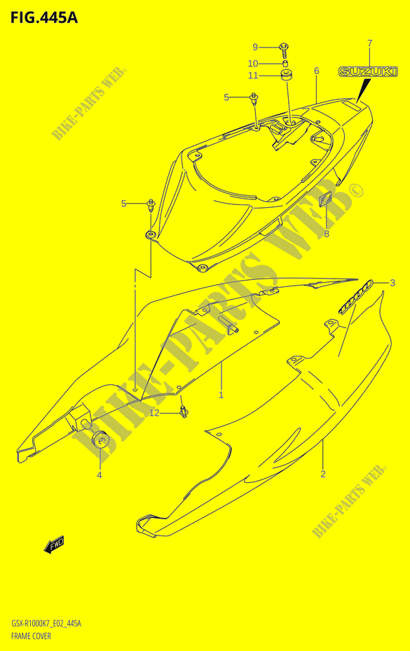 KUIP COVER (GSX R1000:K7:(E02,E19,E24,E51,P37)) voor Suzuki GSX-R 1000 2007