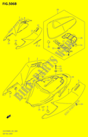 ACHTER KUIP   SEAT COWL00:K6:(E02,E19,E24,P37)) voor Suzuki GSX-R 1000 2006