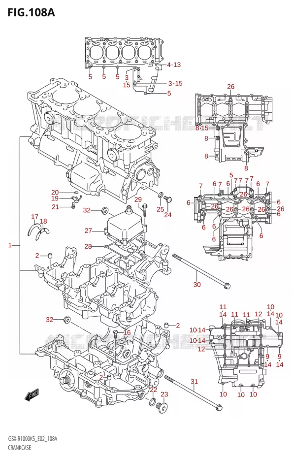 CARTER Suzuki MOTO 1000 GSX-R 2005  GSX-R1000 K5 (E24)