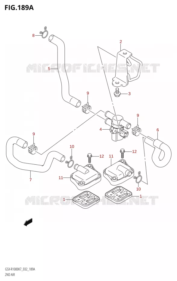 ANTI VERVUILINGS SYSTEM Suzuki MOTO 1000 GSX-R 2008  GSX-R1000 K8 (E24)