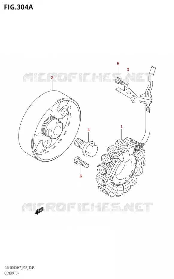 DYNAMO Suzuki MOTO 1000 GSX-R 2008  GSX-R1000 K8 (E19)