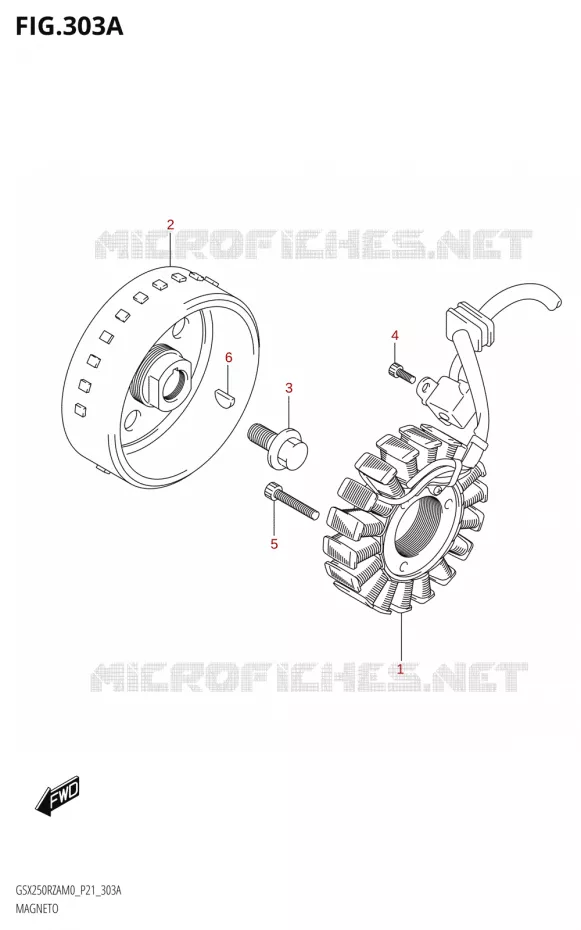 ONTSTEKING Suzuki MOTO 250 GSX-R 2020  GSX250RZA M0 P21