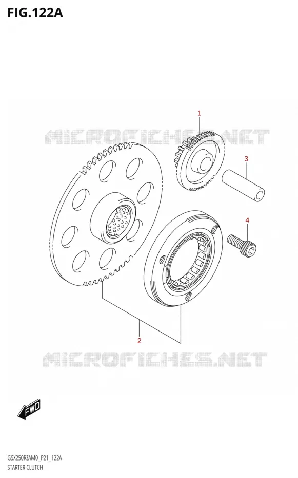 STARTMOTOR CLUTCH Suzuki MOTO 250 GSX-R 2020  GSX250RZA M0 P21