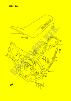 FRAME   SEAT (MODELE R/S) voor Suzuki RM 125 1994