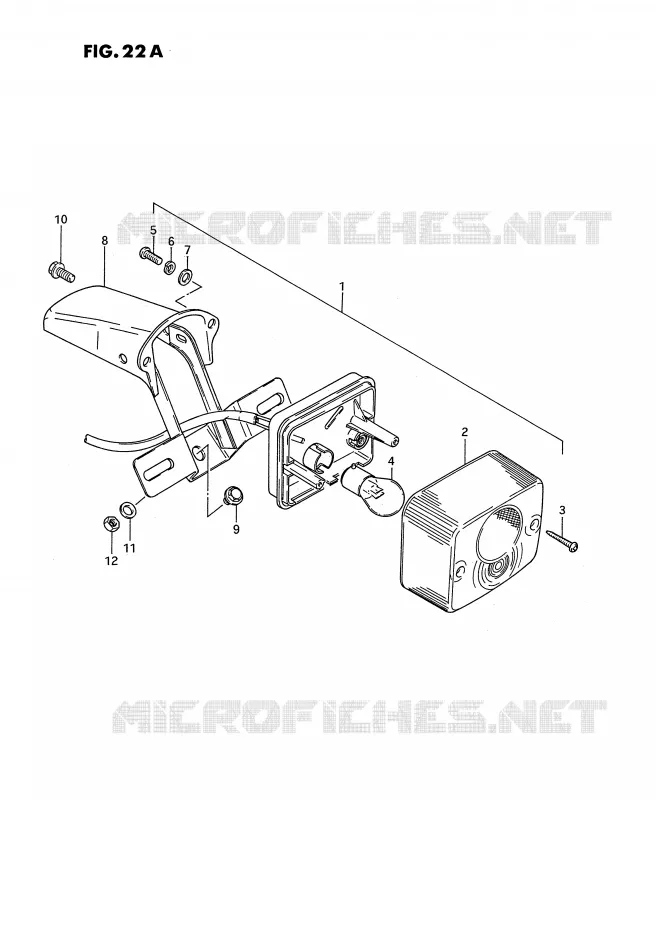 ACHTERLICHT (E43) Suzuki MOTO 50 PV 1987  PV50H(E15)