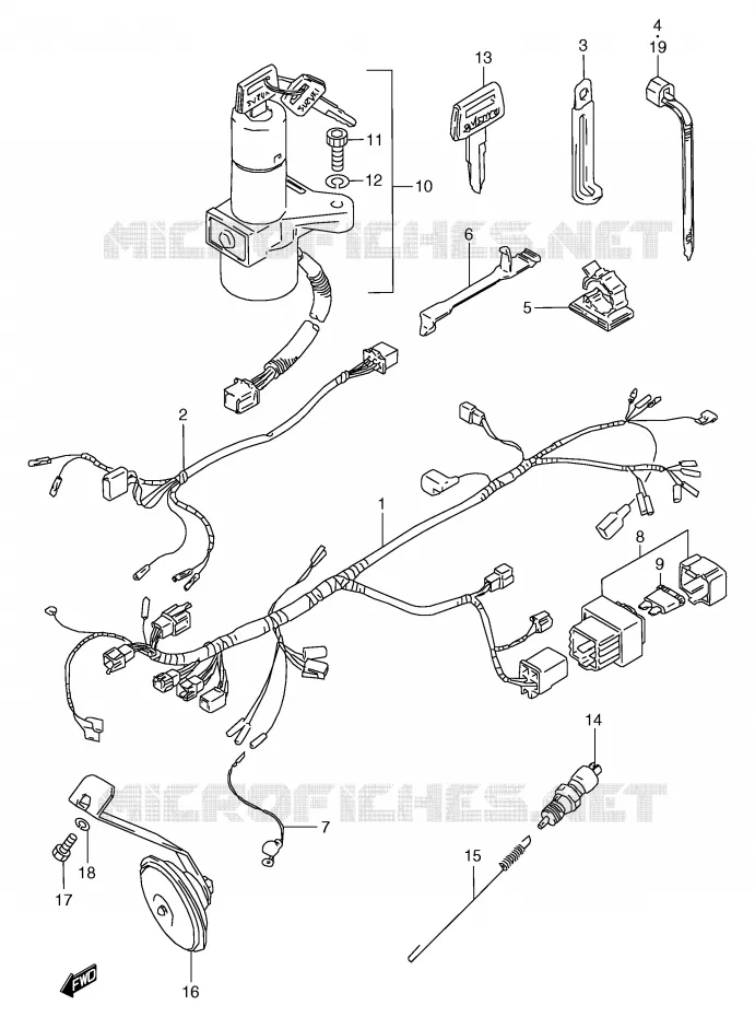 BEDRADING Suzuki MOTO 80 RG 1991  RG80M(E4)
