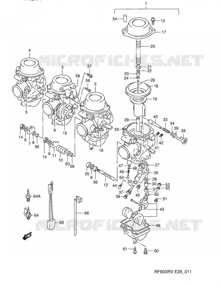 CARBURATOR Suzuki MOTO 900 RF 1996  RF900RT(E28)