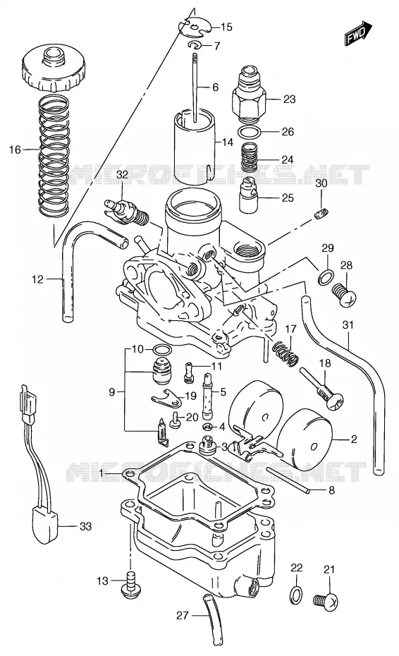 CARBURATOR Suzuki SCOOTER 50 Autres-modeles 1996  RC50T(E1)