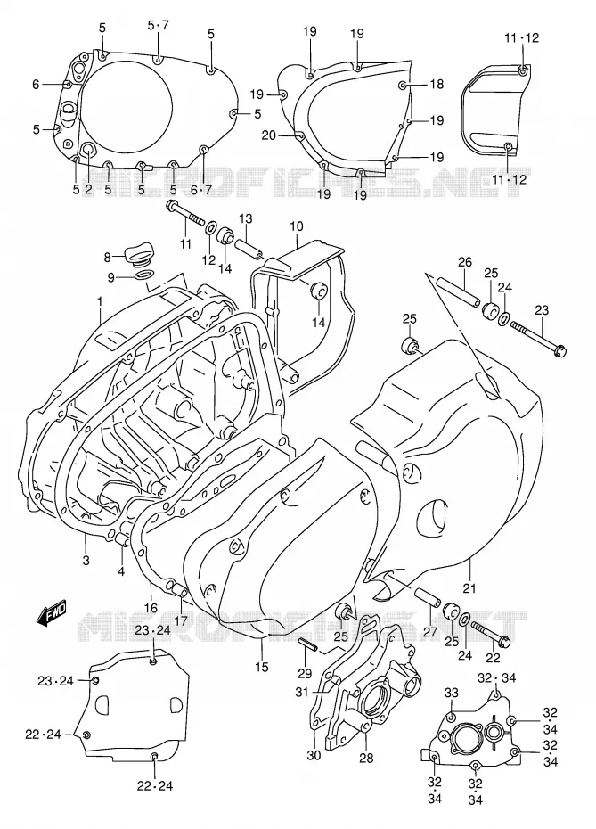 CASING Suzuki MOTO 1500 INTRUDER 2005  VL1500K5(E2)