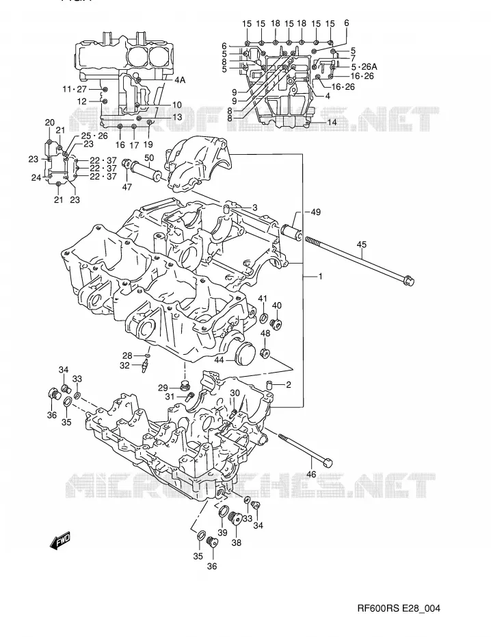 CASING Suzuki MOTO 600 RF 1995  RF600RS(E28)