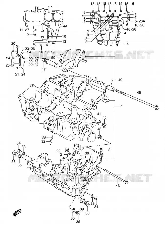 CASING Suzuki MOTO 600 RF 1997  RF600RUV(E2)