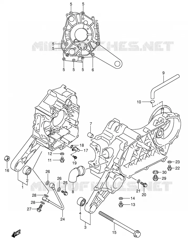 CASING Suzuki SCOOTER 125 UE 2001  UE125CTK1(P2)