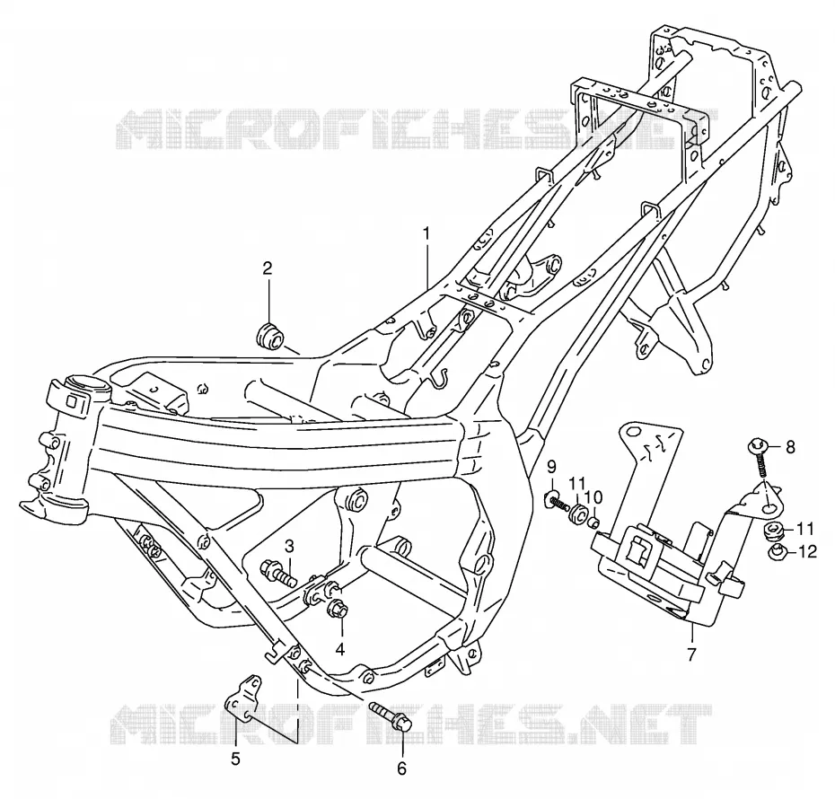 FRAME Suzuki MOTO 125 RG 1994  RG125FUR(E18)