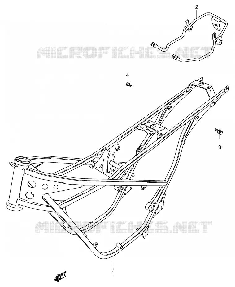 FRAME Suzuki MOTO 50 RG 1994  RG50R(E6)