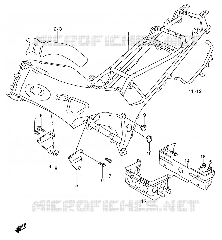 FRAME Suzuki MOTO 600 RF 1993  RF600RP(E2)