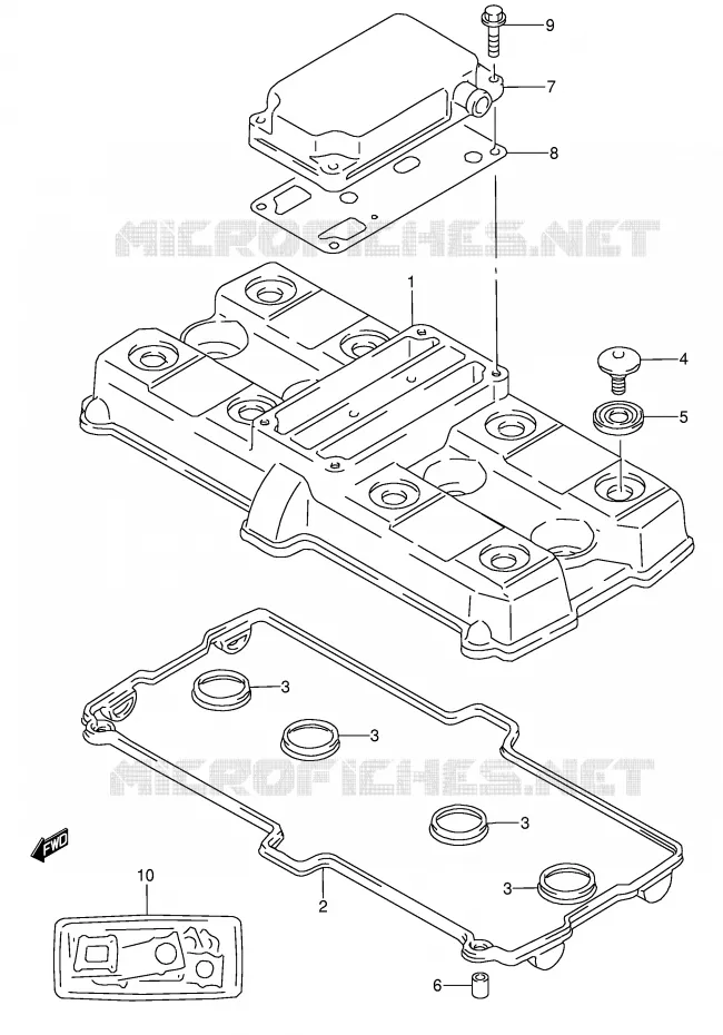 KLEPPENDEKSEL Suzuki MOTO 600 RF 1994  RF600RR(E2)