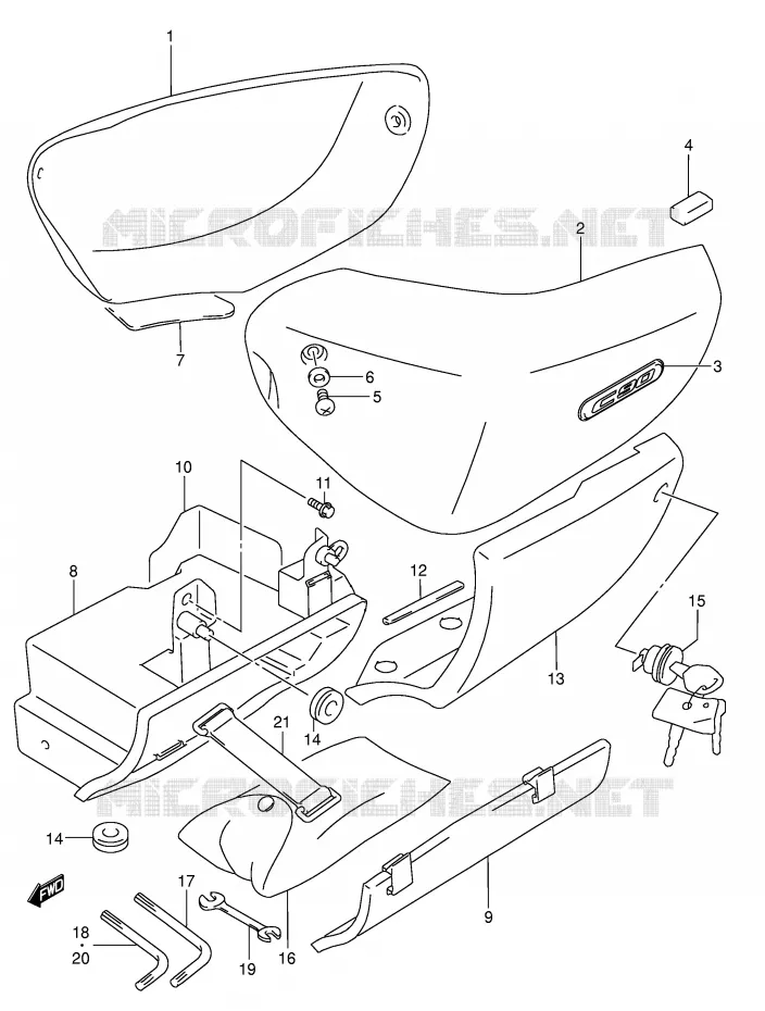 KUIP (MODEL K5/K6/K7) Suzuki MOTO 1500 INTRUDER 2006  VL1500K6(E2)