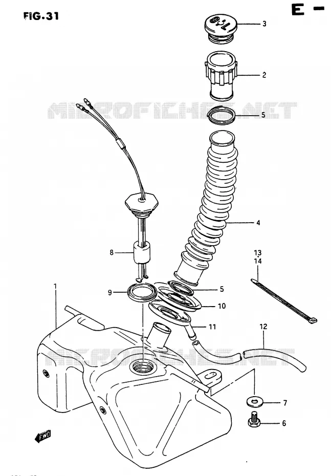 OLIE TANK Suzuki MOTO 250 RG 1987  RG250CH(G/H)