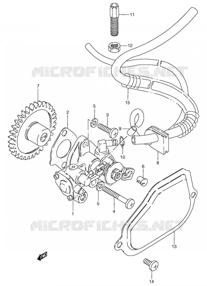 OLIEPOMP Suzuki MOTO 80 RG 1985  RG80CF(E4)