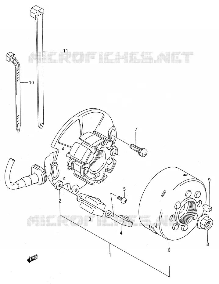 ONTSTEKING Suzuki MOTO 125 RM 1989  RM125K(E28)
