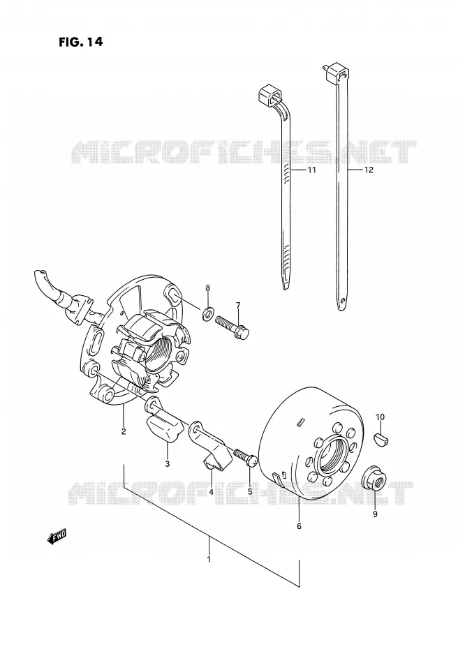 ONTSTEKING Suzuki MOTO 125 RM 1992  RM125N(E2)