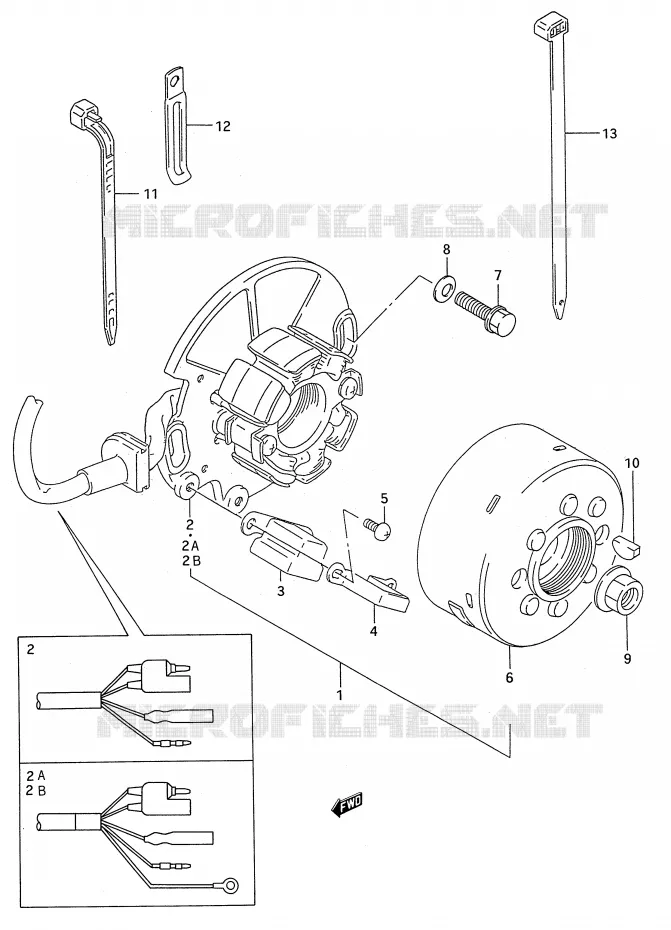 ONTSTEKING Suzuki MOTO 250 RM 1994  RM250R(E28)