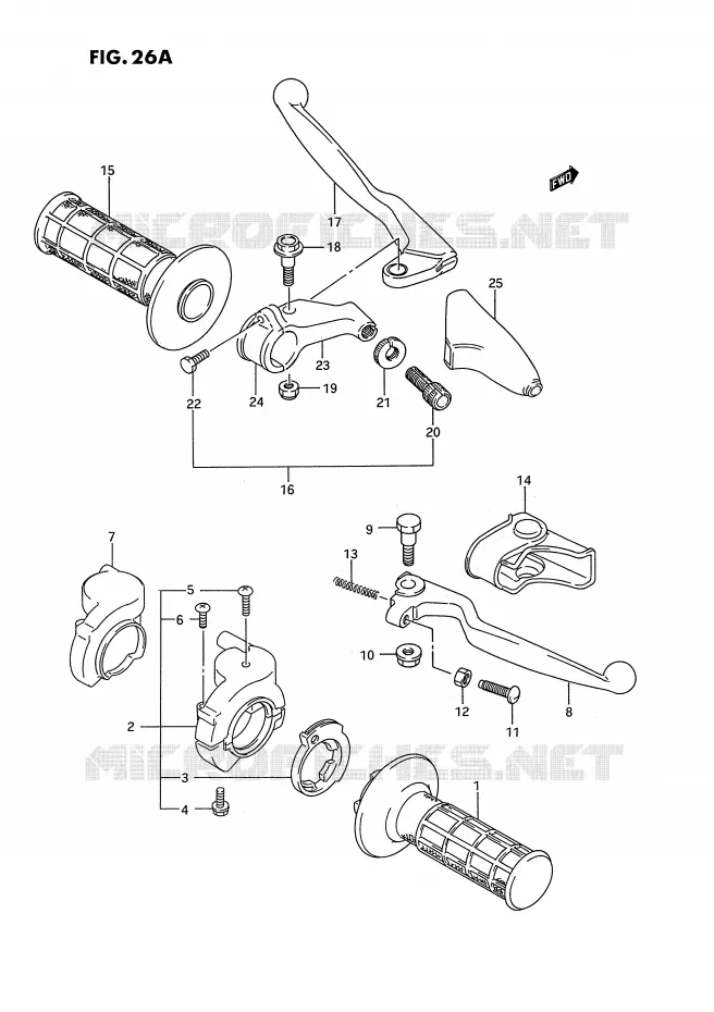 SCHAKELAARS (MODELE S) Suzuki MOTO 250 RM 1993  RM250P(E2)