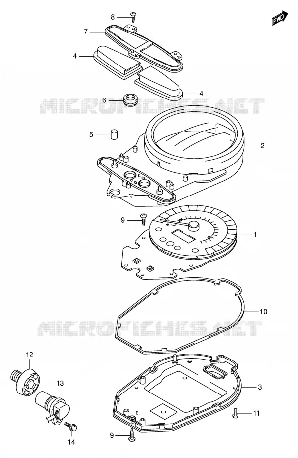 SNELHEIDSMETER Suzuki MOTO 1500 INTRUDER 2006  VL1500K6(E2)